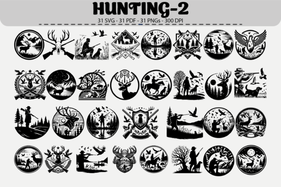 Download Wildlife Hunting SVG – 31 Designs - Wild Collection