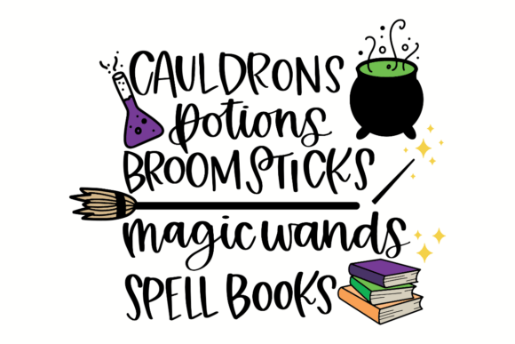 Download Cauldrons and Potions Halloween SVG - Premium Resources