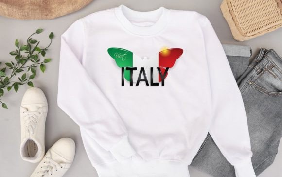 Download Paper Cut Italy Flag Butterfly SVG - Butterfly Collection