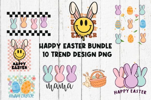Download Happy Easter Bundle Vintage Png File - Vintage Collection