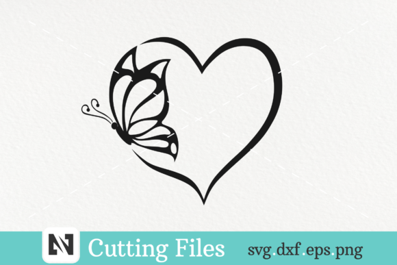 Download Butterfly and Heart Svg Vector File - Butterfly Collection