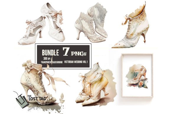 Download Vintage Victorian Shoes Png Sublimation - Vintage Collection