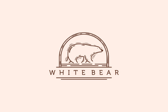 Download Bear Line Art Logo Vector Illustration - Bear Collection