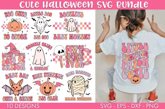 Download Retro Cute Kids Halloween SVG Bundle PNG - Halloween svg Collection