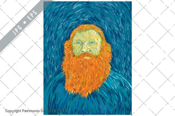 Download Old Man Red Beard Post Impressionism Art - Bear Collection