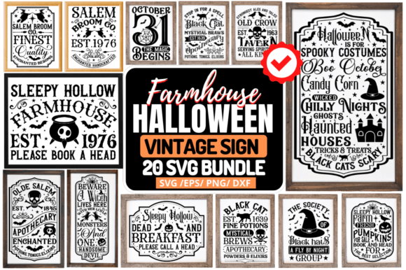 Download Farmhouse Halloween Svg  Bundle - Halloween svg Collection